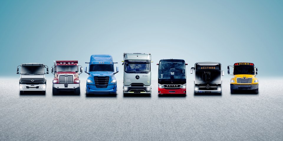 Daimler Truck Brand Range neutral sky with shadow