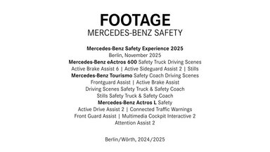Footage | Mercedes-Benz Safety, November 2025