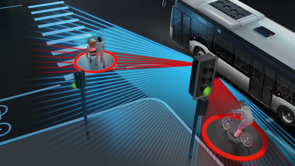 Sicherheitsassistenzsystem Daimler Buses