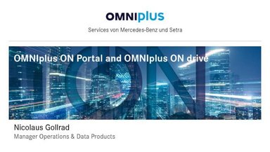 Presentation: OMNIplus ON Portal and OMNIplus ON drive