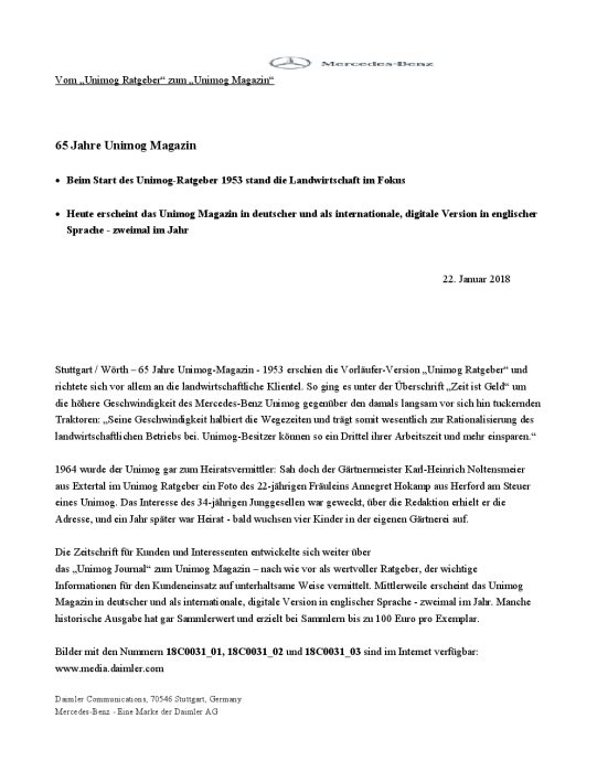 Vom „Unimog Ratgeber“ zum „Unimog Magazin“: 65 Jahre Unimog Magazin