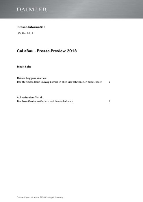 GaLaBau - Presse-Preview 2018