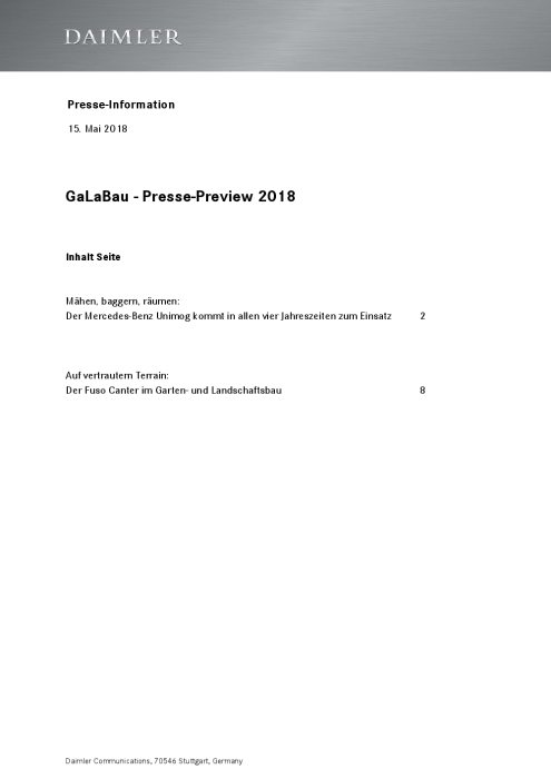 GaLaBau - Presse-Preview 2018