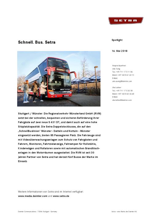 Schnell. Bus. Setra