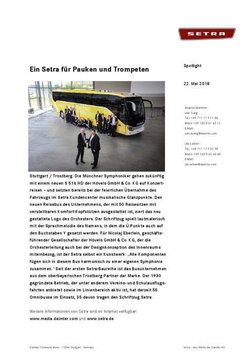 Ein Setra für Pauken und Trompeten