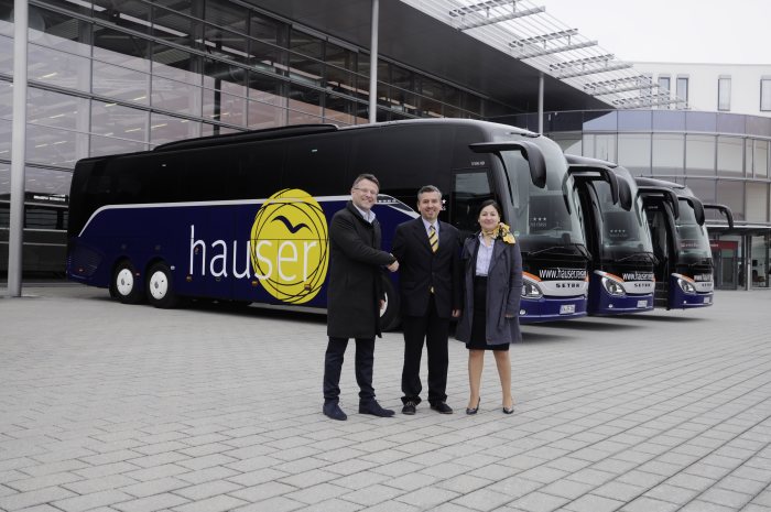 Drei Jubiläen bei treuen Setra-Kunden