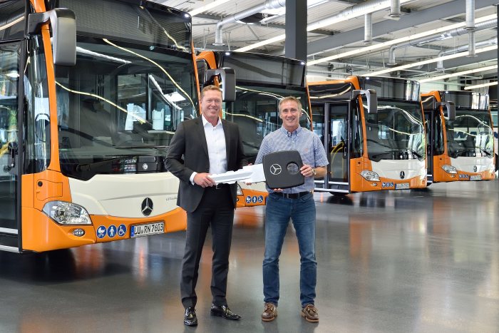 Mercedes-Benz Citaro hybrid: RNV verbessern Ökobilanz der Stadtbusflotte