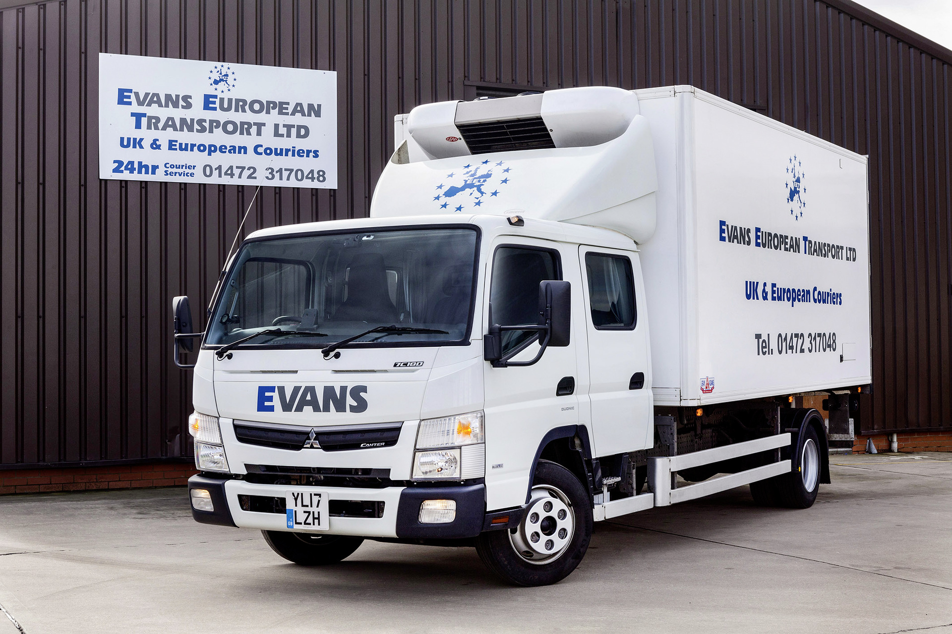 FUSO Canter 7C18D Fuso Canter with sleeper cab and refrigerated box body