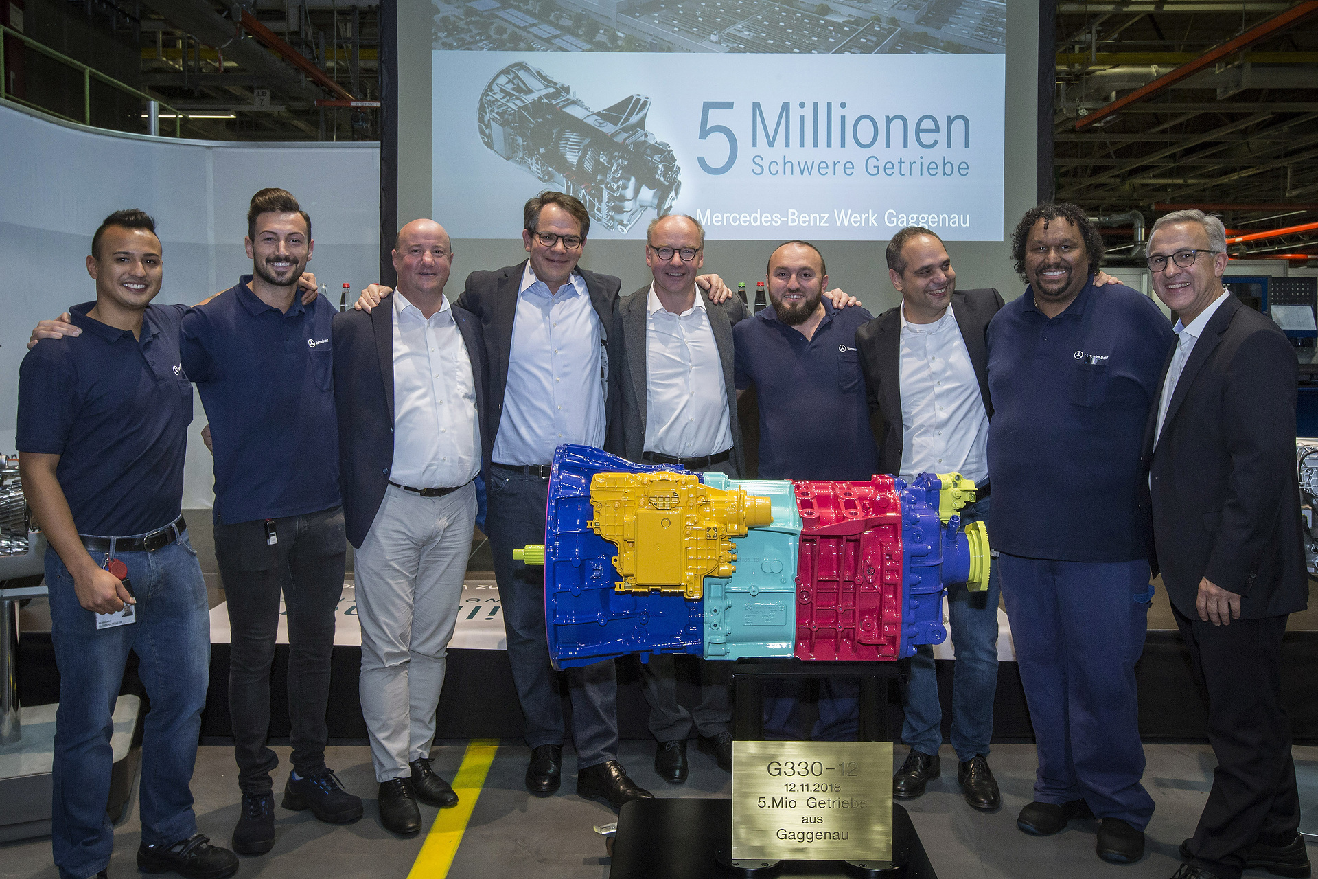 Fünf-Millionen-Marke geknackt: Mercedes-Benz Werk Gaggenau feiert Produktionsjubiläum für mittelschwere und schwere Schaltgetriebe