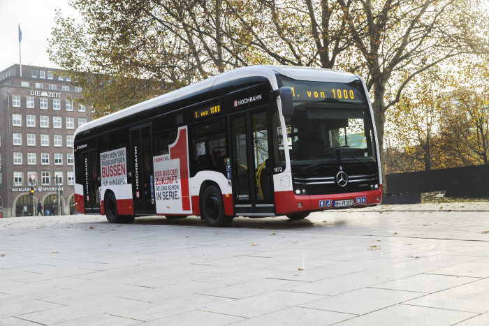 Mercedes-Benz eCitaro: Frischer Wind in Hamburg: Mercedes-Benz liefert den ersten vollelektrischen Stadtbus eCitaro an Hamburger Hochbahn AG