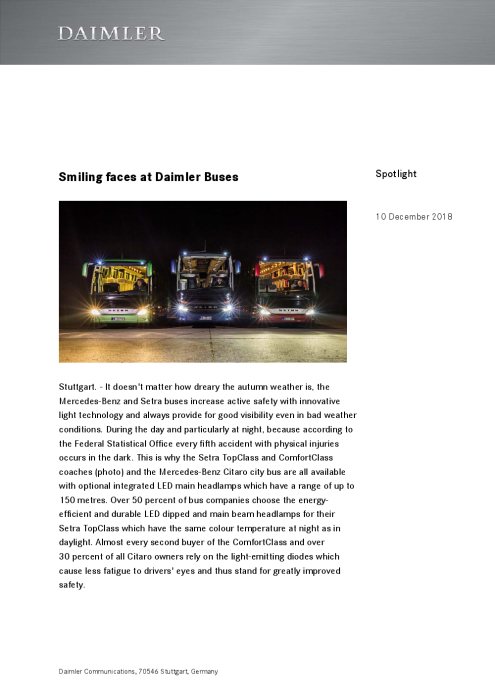 Smiling faces at Daimler Buses