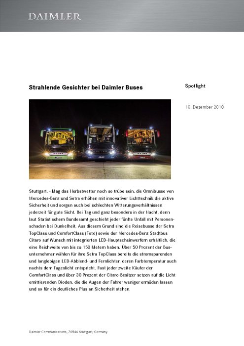 Strahlende Gesichter bei Daimler Buses