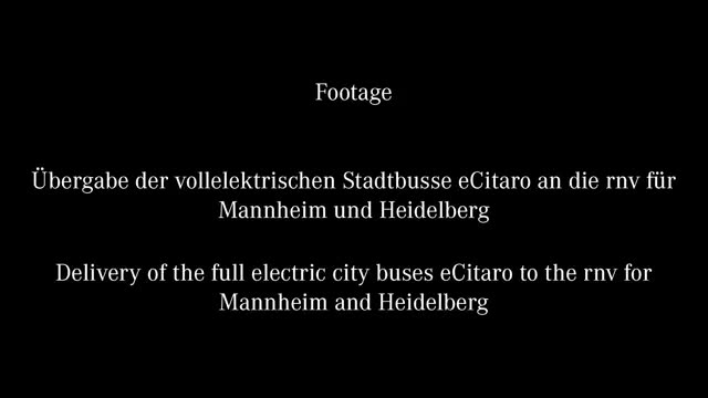 Mercedes-Benz eCitaro: Vollelektrische Stadtbusse von Mercedes-Benz für Mannheim und Heidelberg