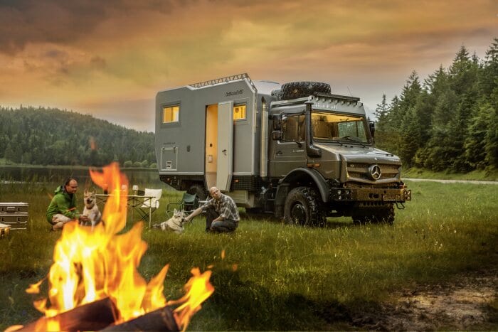 Unimog mit Aufbau von Bimobil auf der CMT 2019