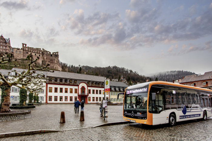 Mercedes-Benz eCitaro: Lokal emissionsfrei auf der ersten vollelektrischen Buslinie in Heidelberg