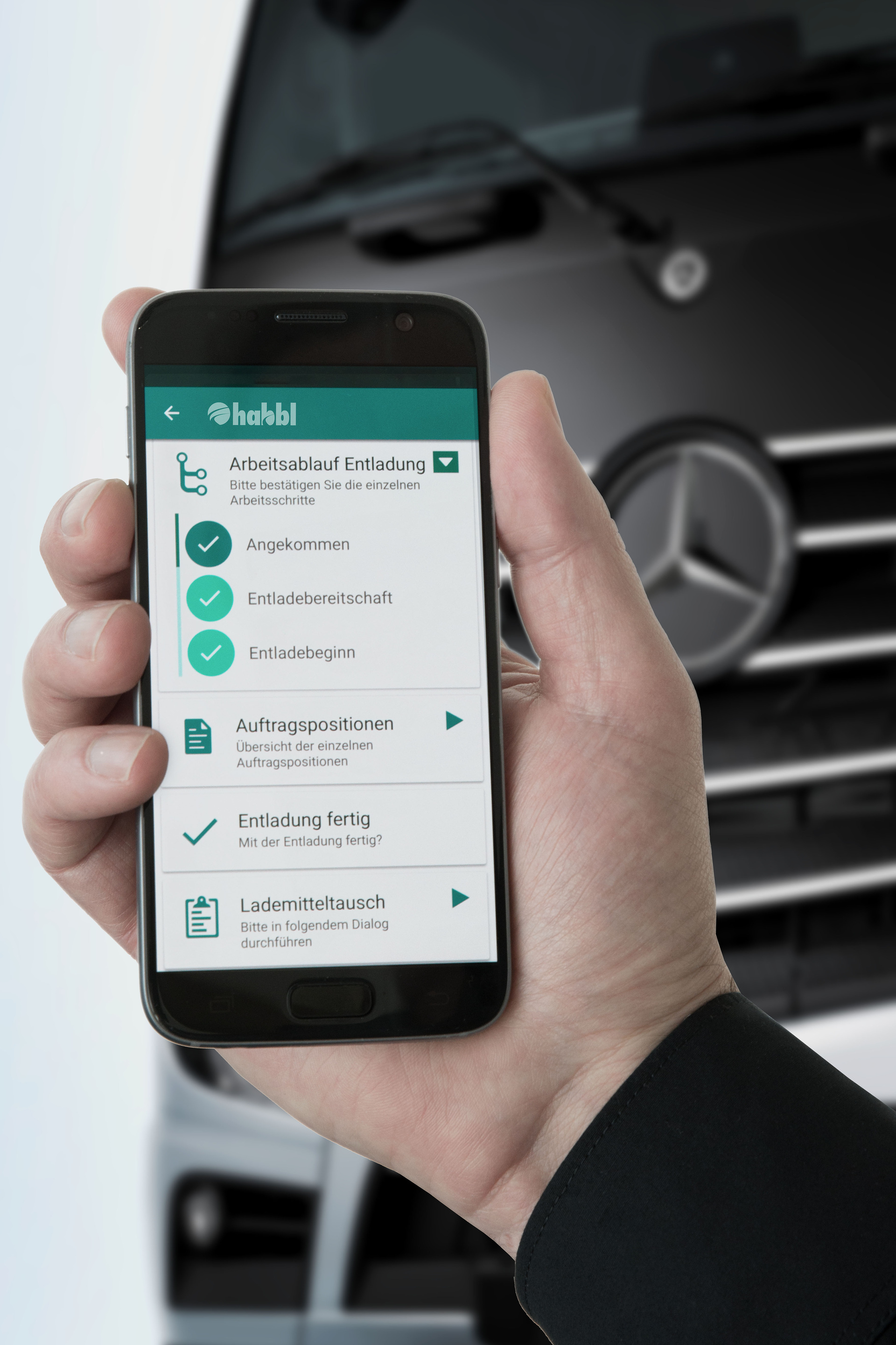Strategische Weiterentwicklung der erfolgreichen Digitalmarke: Integration von Fleetboard in Mercedes-Benz Lkw;   Fleetboard übernimmt Logistik-Anwendung habbl