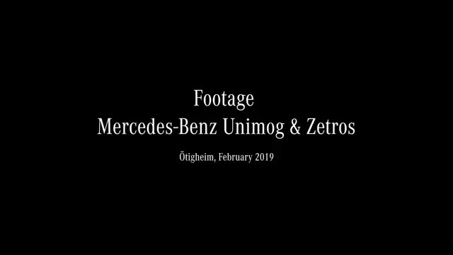 Footage Mercedes-Benz Unimog &amp; Zetros