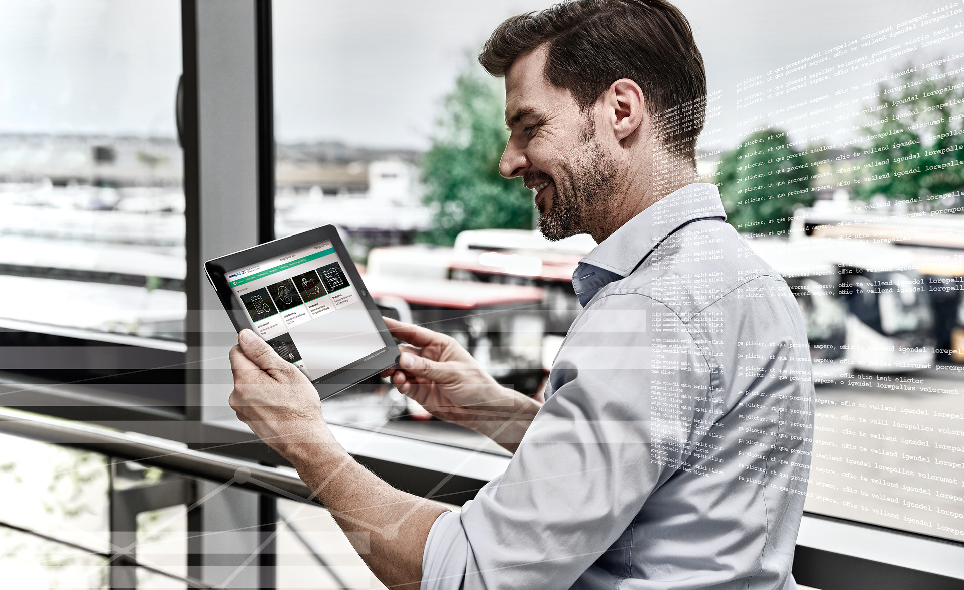 An important milestone on the way to connecting vehicles is the digital Portal Omniplus On. All of the existing and new digital services for buses have been bundled here. Omniplus