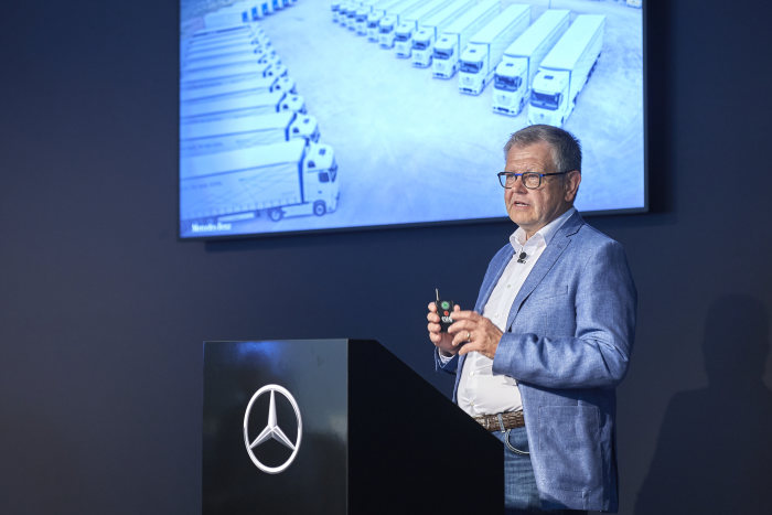 Fahrvorstellung neuer Actros - JXperience Barcelona 2019