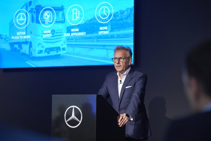 Fahrvorstellung neuer Actros - JXperience Barcelona 2019