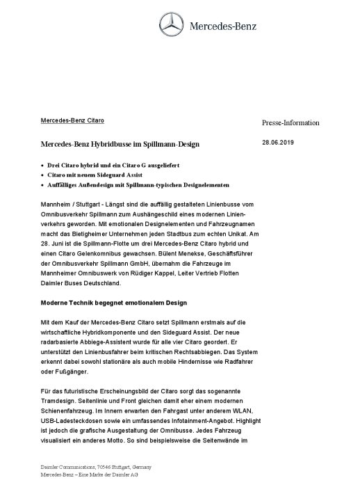 Mercedes-Benz Citaro: Mercedes-Benz Hybridbusse im Spillmann-Design