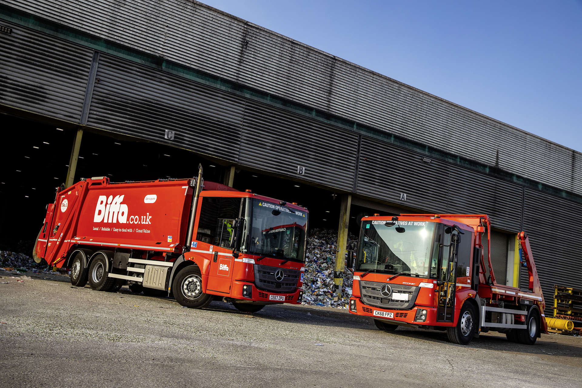43 new Mercedes-Benz Econic trucks equipped with new body variants for the UK