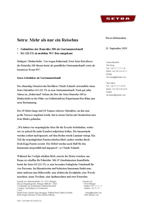 Setra: Mehr als nur ein Reisebus
