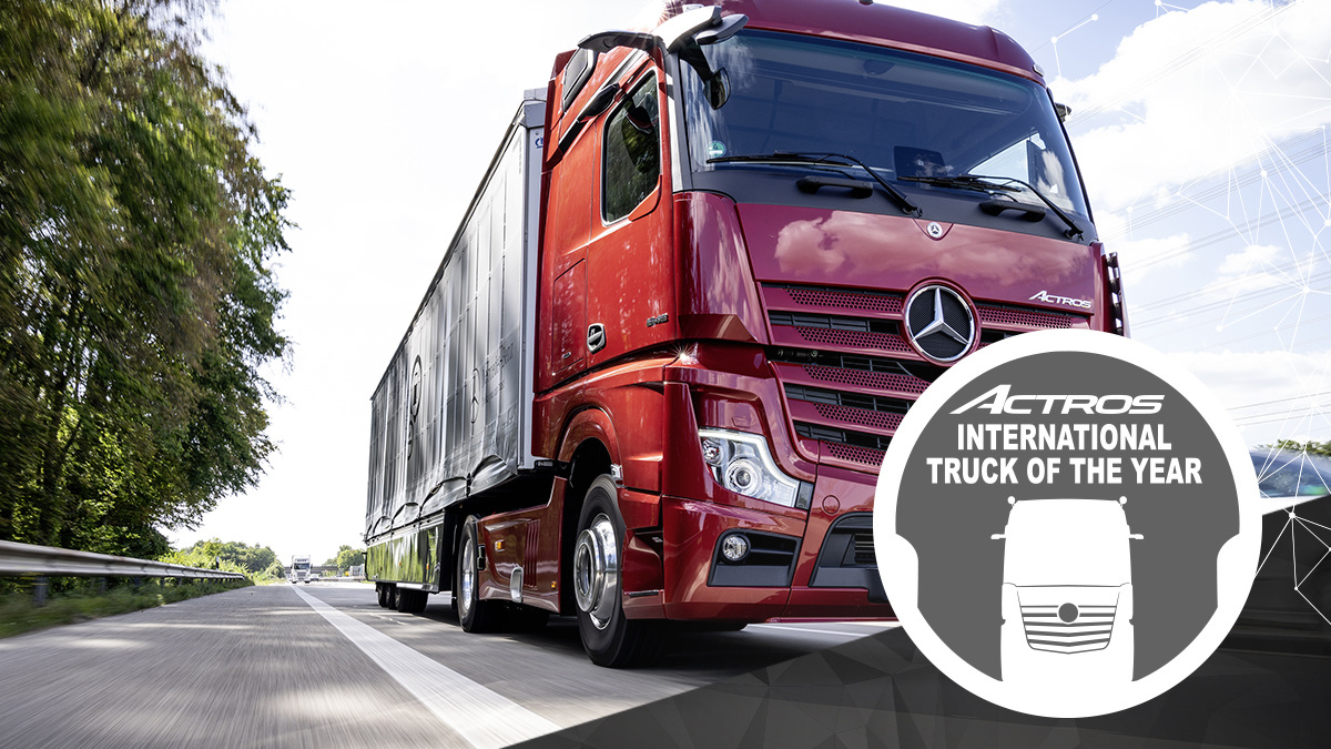 Die Nutzfahrzeug-Fachjournalisten aus 24 europäischen Ländern wählten den Mercedes-Benz Actros zum fünften Mal zum besten Lkw des Jahres. Der neue Actros – Truck of the Year 2020