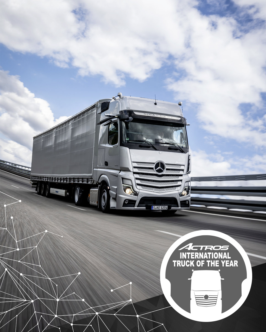 Die Nutzfahrzeug-Fachjournalisten aus 24 europäischen Ländern wählten den Mercedes-Benz Actros zum fünften Mal zum besten Lkw des Jahres. Der neue Actros – Truck of the Year 2020