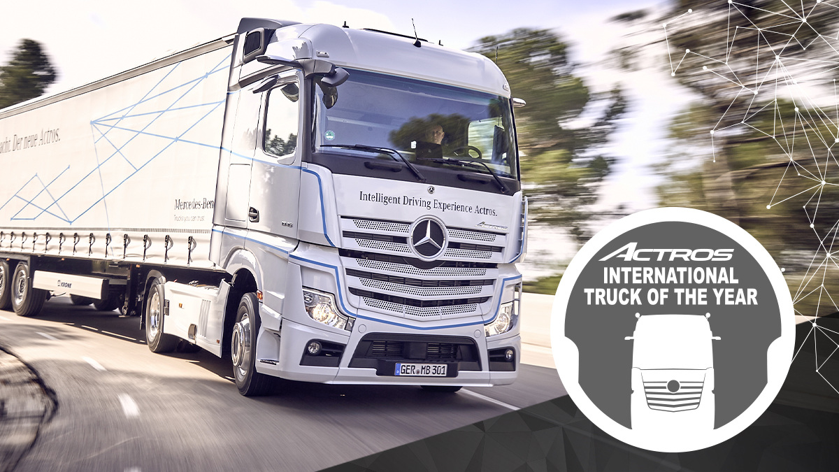 Die Nutzfahrzeug-Fachjournalisten aus 24 europäischen Ländern wählten den Mercedes-Benz Actros zum fünften Mal zum besten Lkw des Jahres. Der neue Actros – Truck of the Year 2020