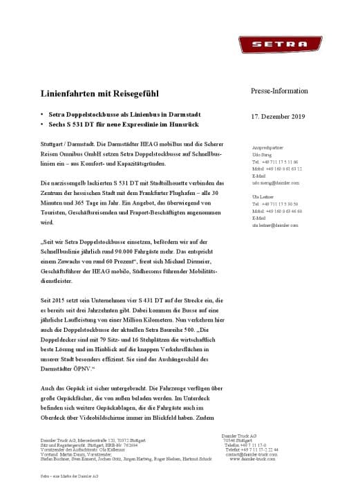 Linienfahrten mit Reisegefühl
