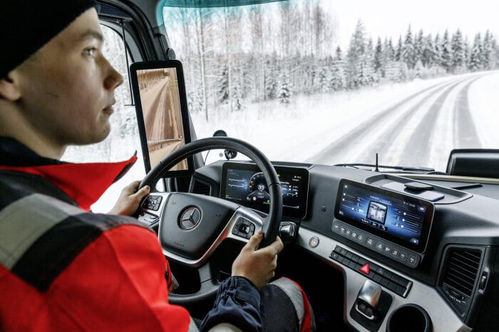 Transport Vähälä - Winterfahrerprobung Finnland