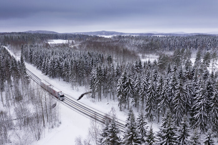 Transport Vähälä - Winterfahrerprobung Finnland