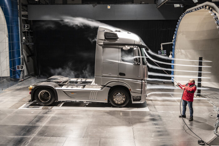 Sparsam dank Aerodynamik: Der neue Actros ist auf Effizienz getrimmt