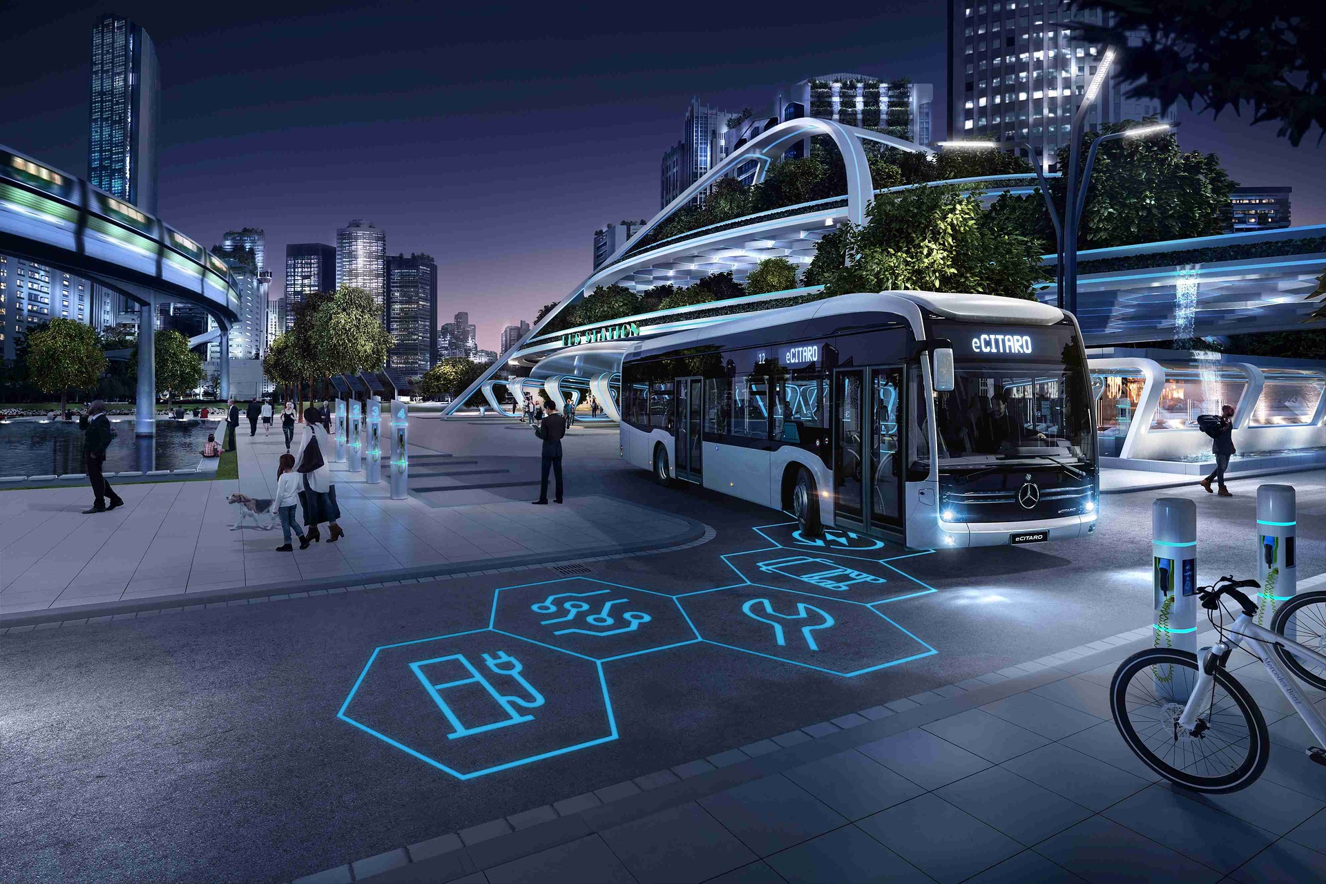 Durch die Entwicklung lokal emissionsfreier Antriebe und vernetzter Fahrzeuge leistet Daimler Buses einen Beitrag dazu, den Verkehr in Ballungsräumen und Städten noch effizienter und umweltgerechter zu machen. Omnibusse von Mercedes-Benz und Setra – seit 25 Jahren erfolgreich im Omnibusbau
