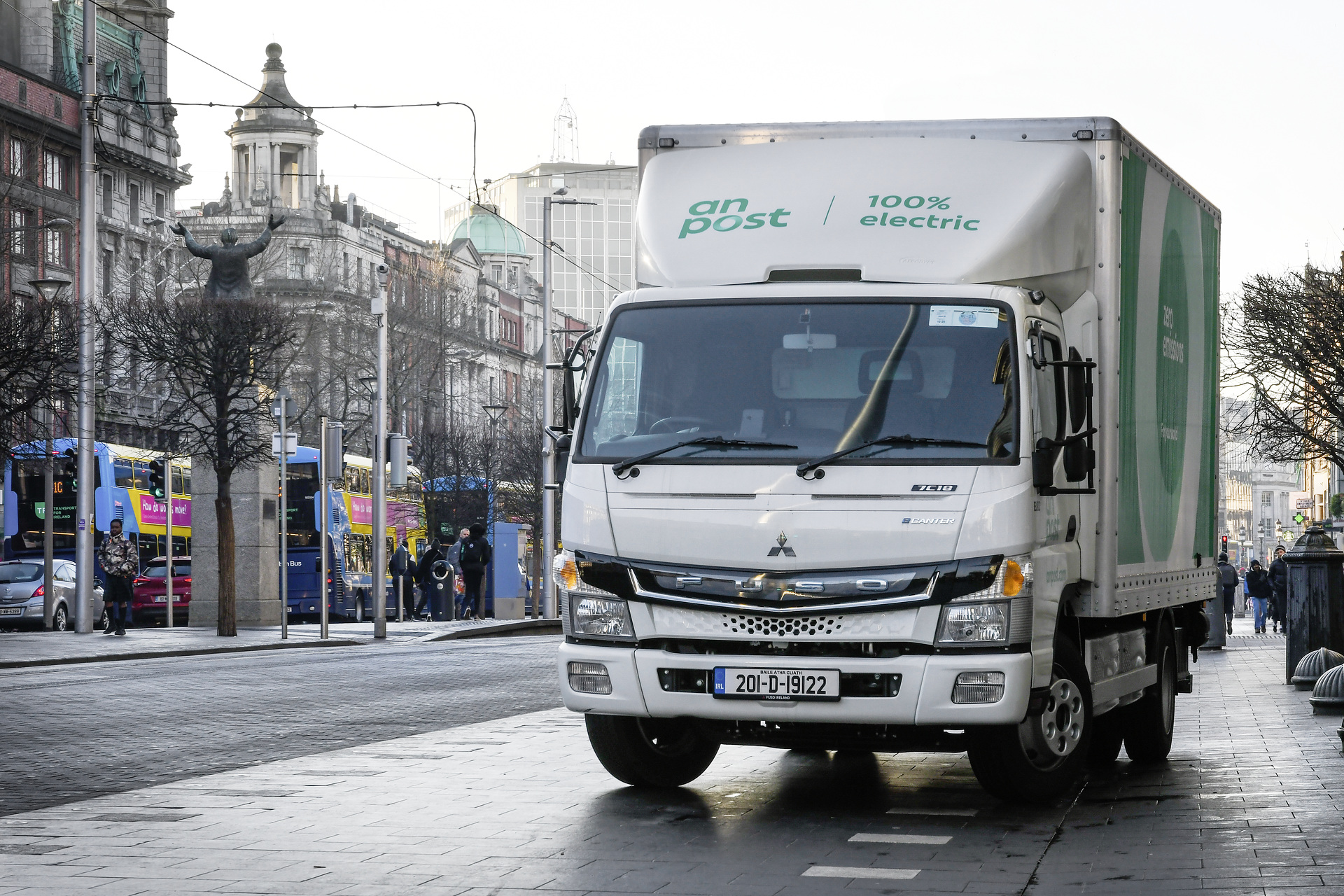 Hello Dublin! Der FUSO eCanter liefert Post in Irland