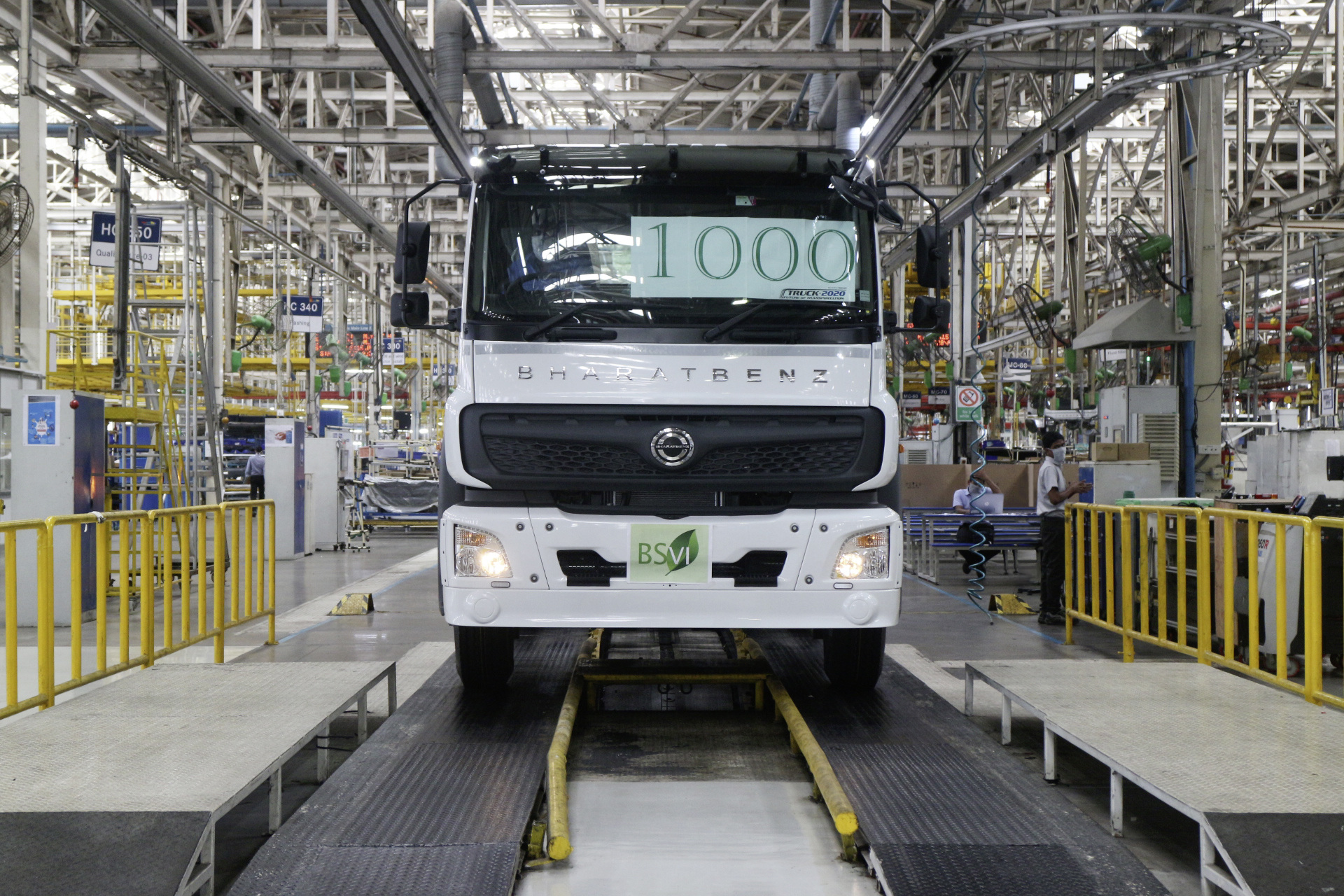 BharatBenz Celebrates New Production Milestones Despite Lockdown BharatBenz Celebrates New Production Milestones Despite Lockdown
