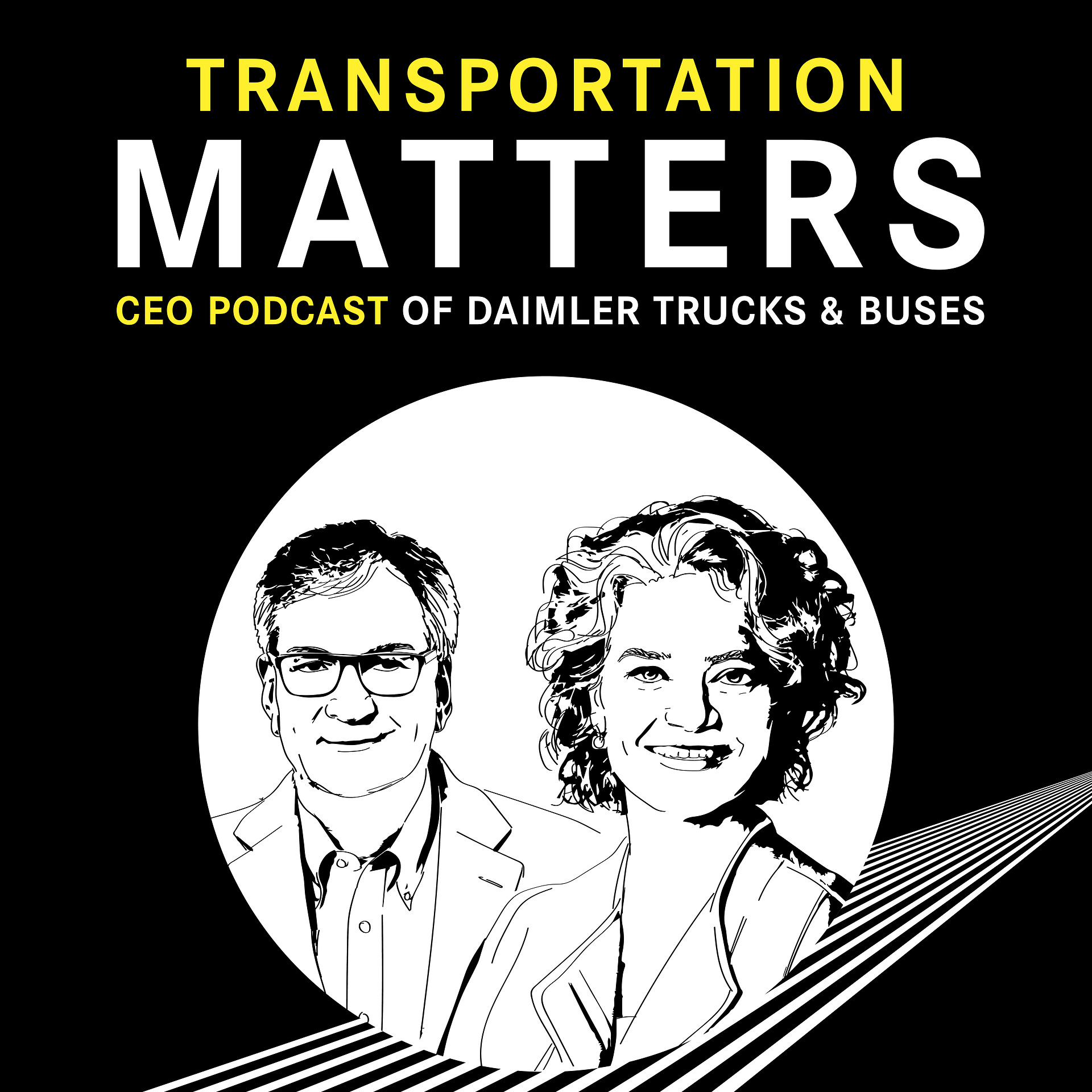 Martin Daum (CEO Daimler Trucks) spricht mit Claudia Nemat (Vorstandsmitglied Technologie & Innovation der Deutschen Telekom) über die Zukunft des Güterverkehrs Transportation matters - CEO podcast