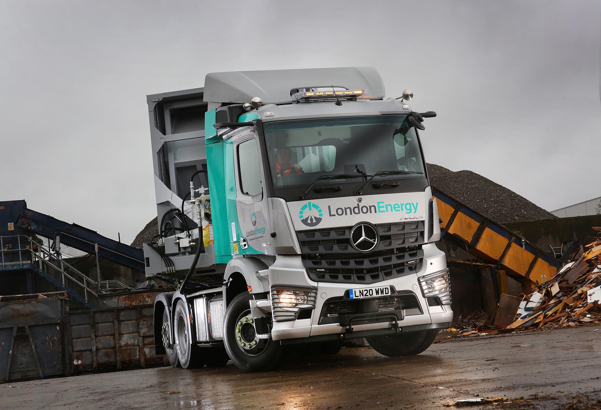 Der neue Mercedes-Benz Arocs in London – mit Sicherheit im Fokus Der neue Mercedes-Benz Arocs in London – mit Sicherheit im Fokus