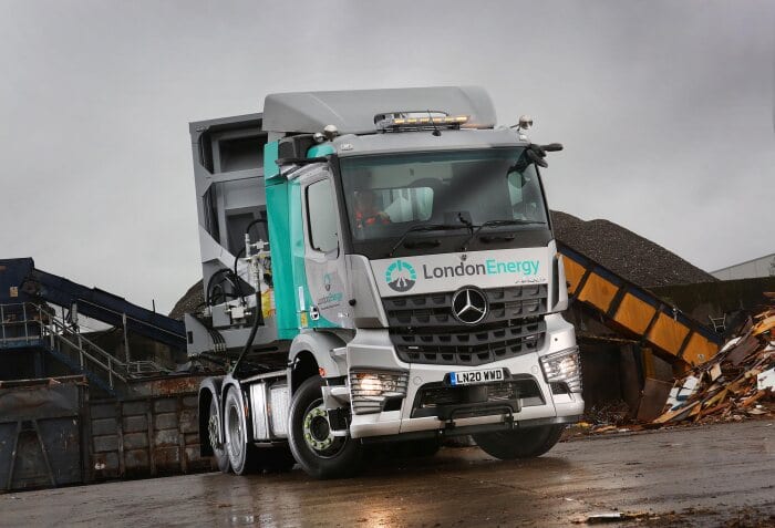 Der neue Mercedes-Benz Arocs in London – mit Sicherheit im Fokus