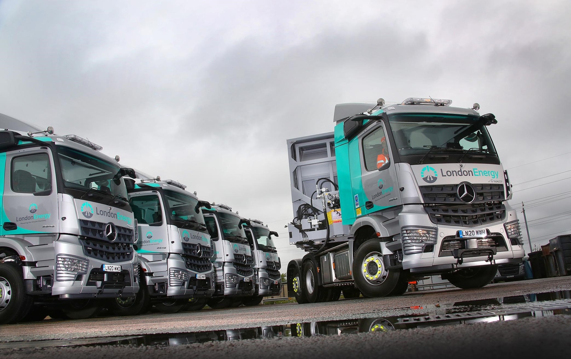 Der neue Mercedes-Benz Arocs in London – mit Sicherheit im Fokus Der neue Mercedes-Benz Arocs in London – mit Sicherheit im Fokus