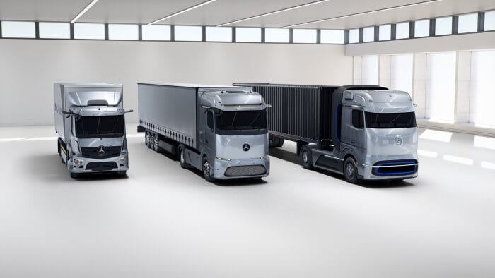 Mercedes-Benz eActros, Mercedes-Benz eActros LongHaul and Mercedes-Benz GenH2 Truck