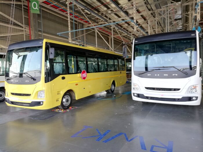 Despite global market disruptions:  Daimler Buses India successfully produces FUSO Buses for Export Markets