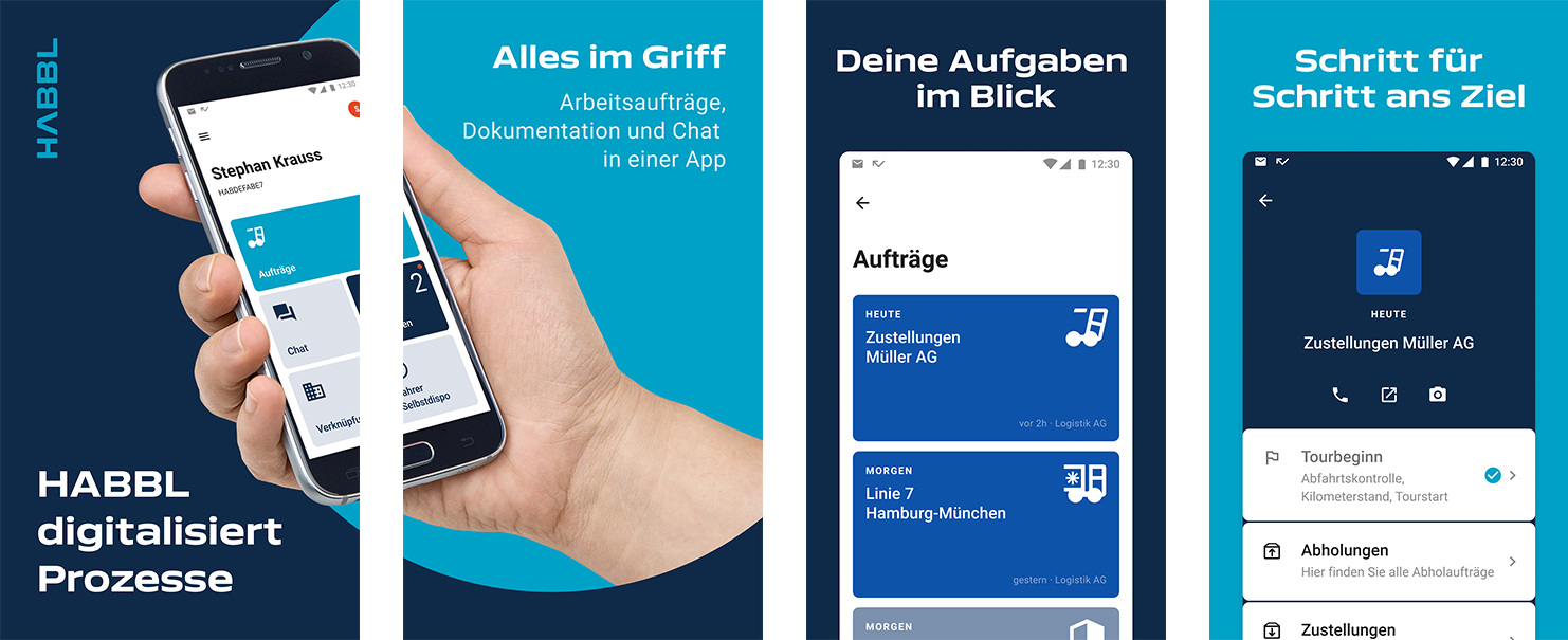 HABBL ist Ihr Kommunikations-Hub für all Ihre Aufträge.