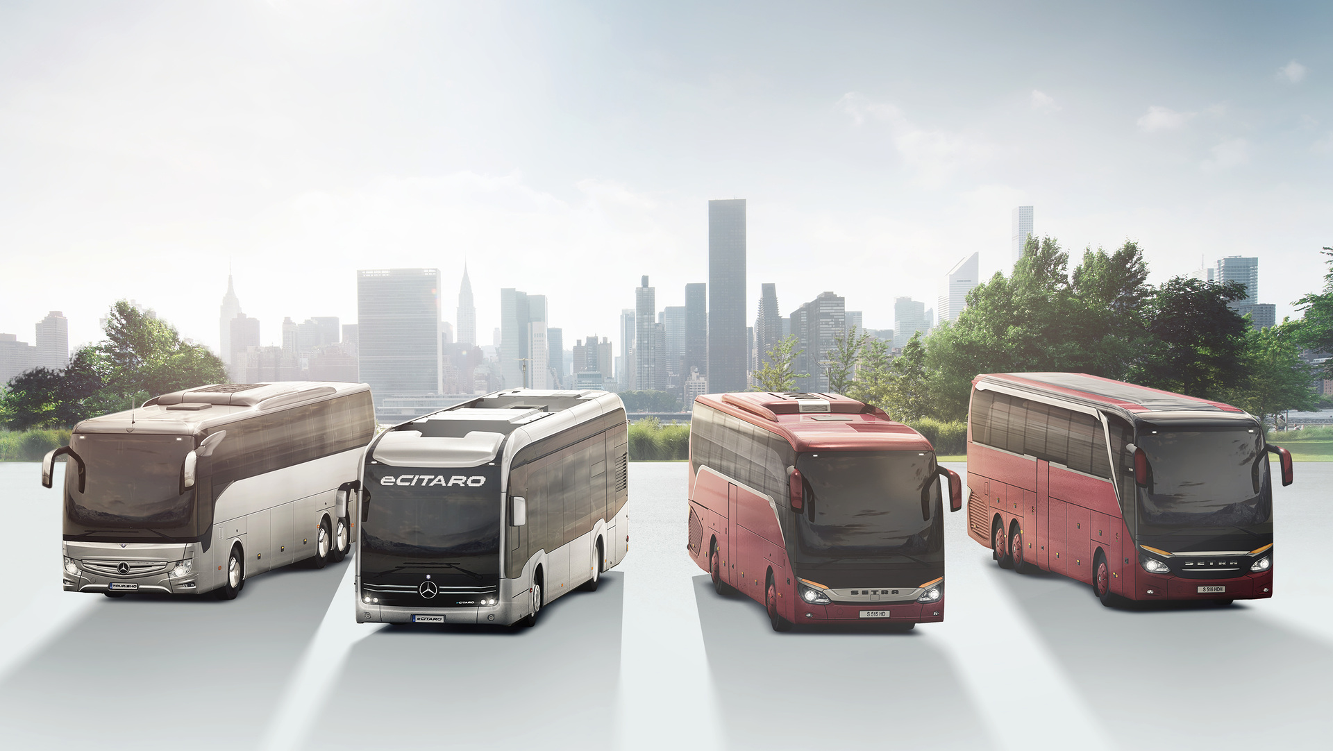 Daimler Buses setzt in seinen Fahrzeugen bei der Bekämpfung des Coronavirus und zum Schutz der Insassen auf einen hohen Frischluftanteil, auf raschen Luftwechsel und auf antivirale Hochleistungspartikelfilter. Daimler Buses: Hoher Luftwechsel mit Aktivfiltern erhöht Sicherheit in Omnibussen