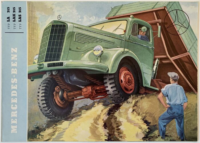 Mercedes-Benz LA 315, LAS 315 und LAS 315. Prospekt vom Juli 1954.
