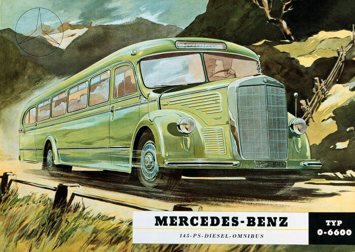 Vor 70 Jahren: Premiere des Schwerlastwagens Mercedes-Benz L 6600 und Omnibus O 6600