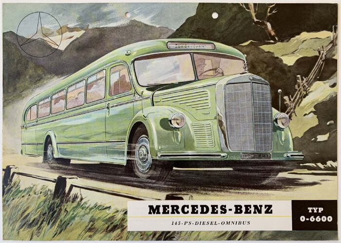 Mercedes-Benz O 6600. Prospekt vom April 1951.