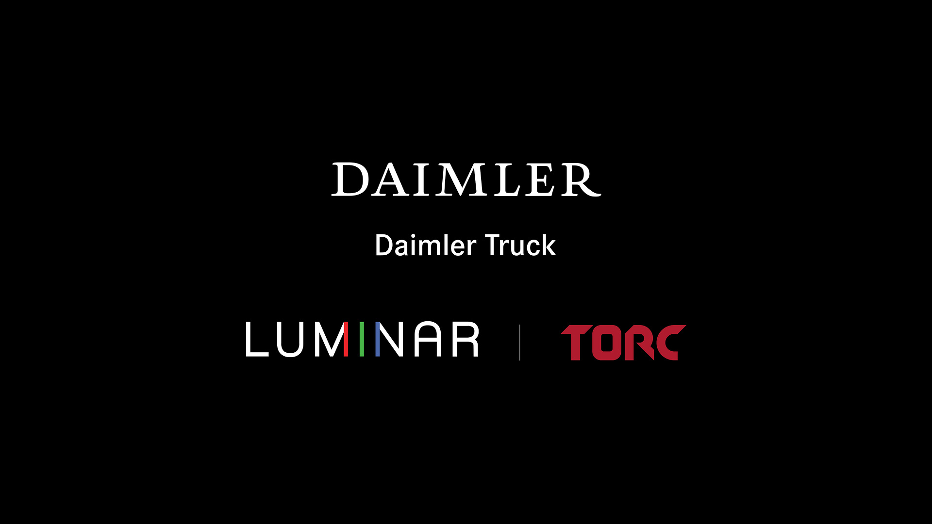 Daimler Trucks and Torc partner with Luminar to enable automated trucking – Daimler Trucks acquires minority stake in Luminar. Daimler Trucks and Torc partner with Luminar to enable automated trucking – Daimler Trucks acquires minority stake in Luminar