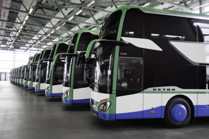 19 neue Setra Omnibusse für Geldhauser